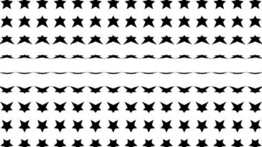 Yıldız şekli dalga hareketli animasyon grafikleri