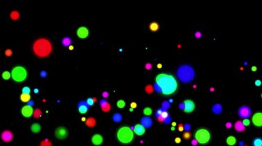 Renkli top parçacığı hareketli animasyon grafikleri