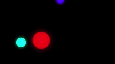 Renkli top parçacığı hareketli animasyon grafikleri