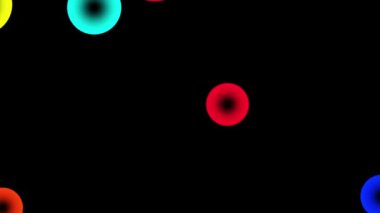 Renkli top parçacığı hareketli animasyon grafikleri