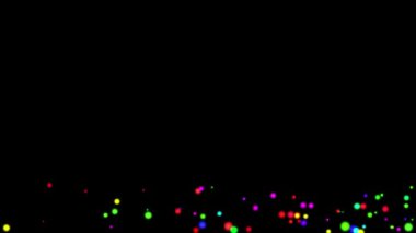 Renkli top parçacığı hareketli animasyon grafikleri