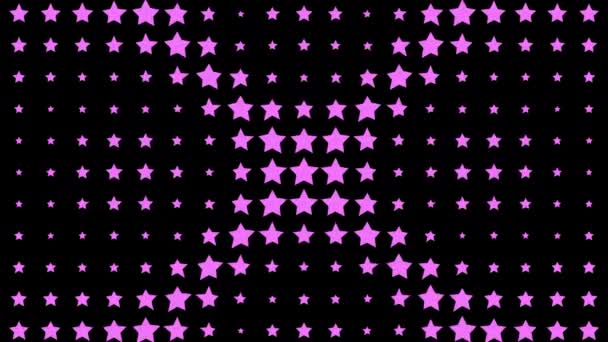 Star Shape Wave Animación Movimiento Gráficos Movimiento — Vídeo de stock