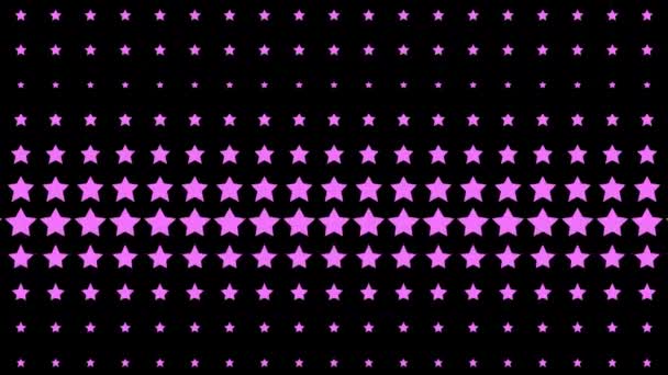 Star Shape Wave Moving Animation Motion Graphics — Vídeo de Stock