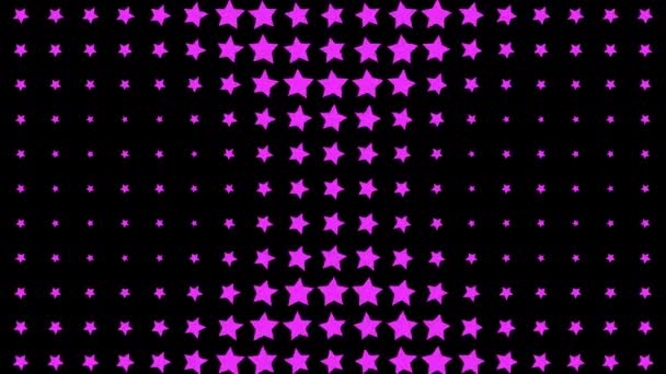 Star Shape Wave Animación Movimiento Gráficos Movimiento — Vídeo de stock