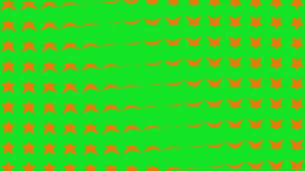 Onda Forma Estrela Animação Movimento Movimento Gráficos — Vídeo de Stock