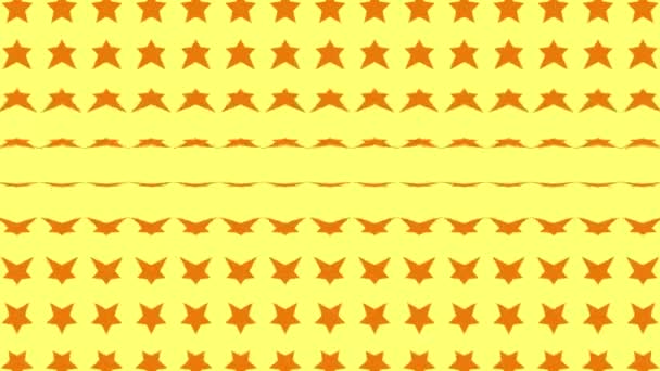 Star Shape Wave Moving Animation Motion Graphics — Stock Video