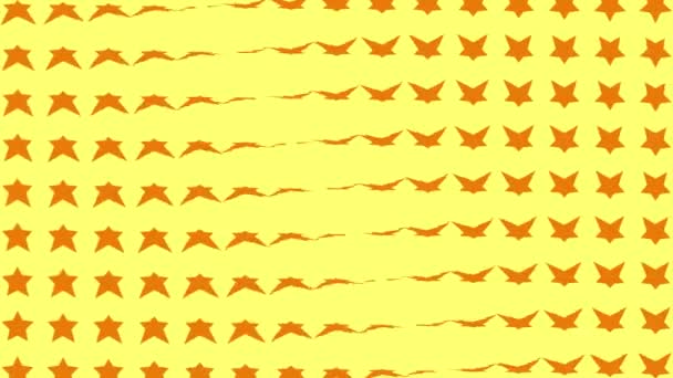 Star Shape Wave Moving Animation Motion Graphics — Stockvideo