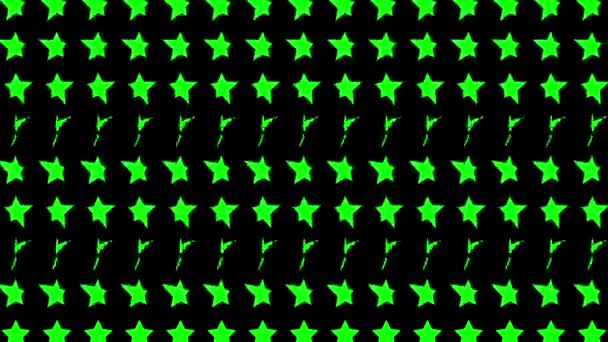 Star Shape Wave Moving Animation Motion Graphics — Vídeo de Stock