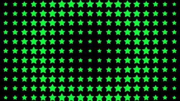 Star Shape Wave Animación Movimiento Gráficos Movimiento — Vídeos de Stock