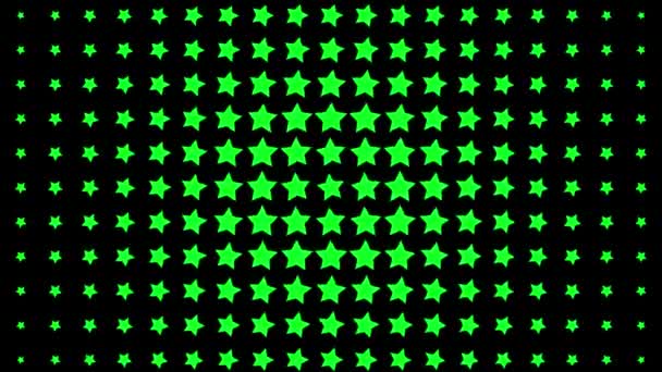 Star Shape Wave Animación Movimiento Gráficos Movimiento — Vídeos de Stock