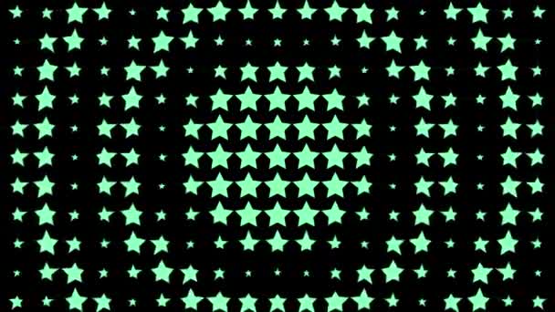 Star Shape Wave Animación Movimiento Gráficos Movimiento — Vídeos de Stock