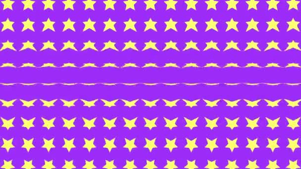 Star Shape Wave Animación Movimiento Gráficos Movimiento — Vídeo de stock