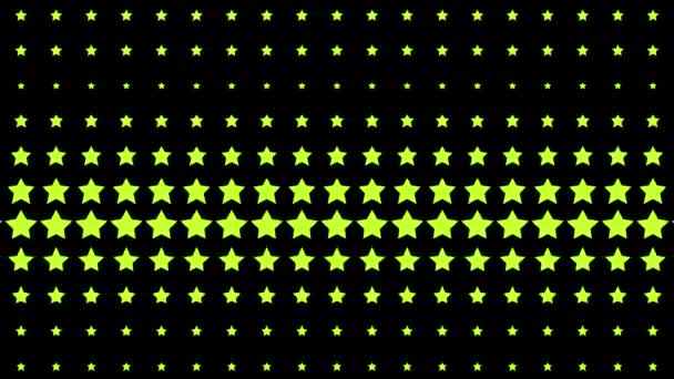 Star Shape Wave Animación Movimiento Gráficos Movimiento — Vídeos de Stock