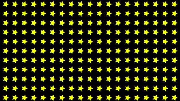 Star Shape Wave Animación Movimiento Gráficos Movimiento — Vídeo de stock