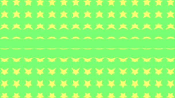 Star Shape Wave Animación Movimiento Gráficos Movimiento — Vídeo de stock