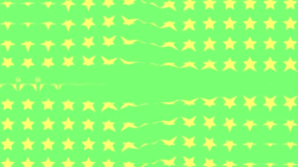 Star Shape Wave Pohyblivá Animace Pohybové Grafiky — Stock video