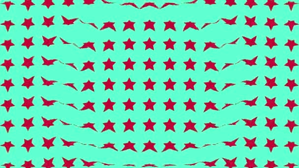 Star Shape Wave Moving Animation Motion Graphics — Vídeo de Stock