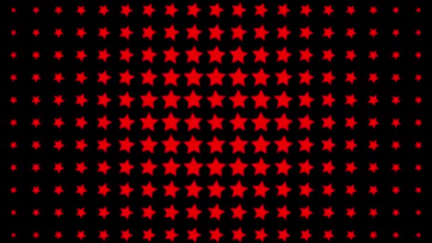 Star Shape Wave Animación Movimiento Gráficos Movimiento — Vídeo de stock