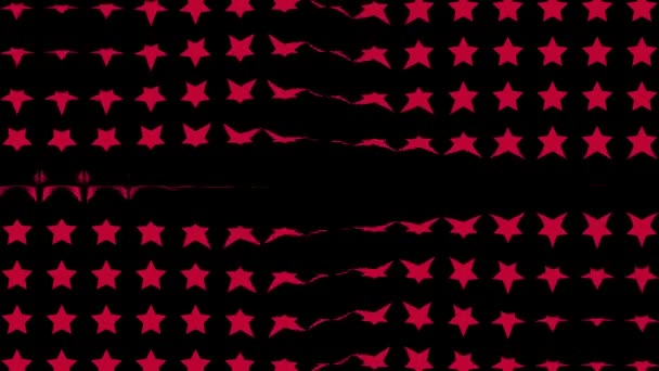 Star Shape Wave Pohyblivá Animace Pohybové Grafiky — Stock video