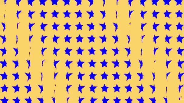 Star Shape Wave Moving Animation Motion Graphics — Vídeo de Stock