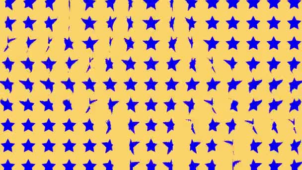 Star Shape Wave Moving Animation Motion Graphics — Vídeo de Stock