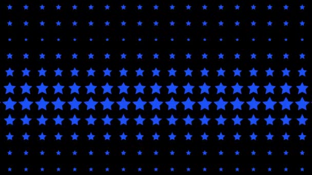 Star Shape Wave Pohyblivá Animace Pohybové Grafiky — Stock video