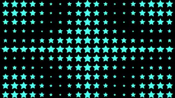 Star Shape Wave Moving Animation Motion Graphics — 图库视频影像