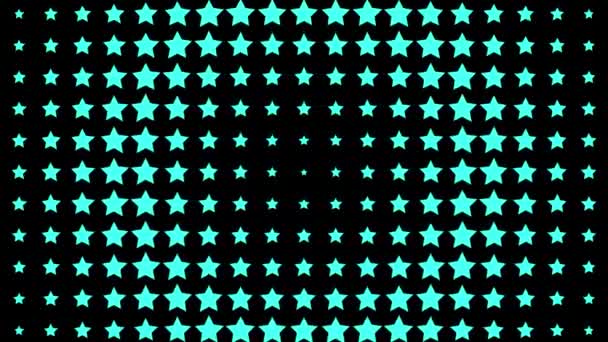 Star Shape Wave Animación Movimiento Gráficos Movimiento — Vídeo de stock