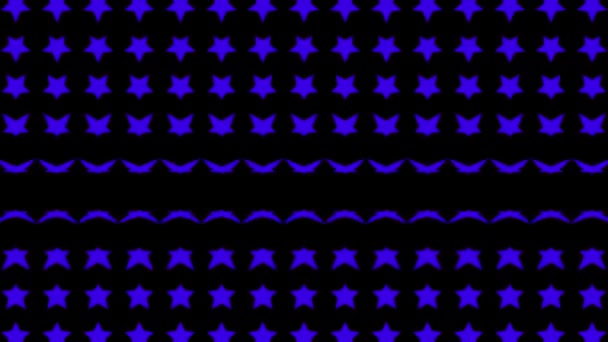 Star Shape Wave Moving Animation Motion Graphics — Video Stock