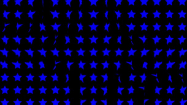 Зоряна Форма Хвиля Рухома Анімація Графіка Руху — стокове відео