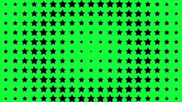 星の形の波動画の動きのグラフィック — ストック動画