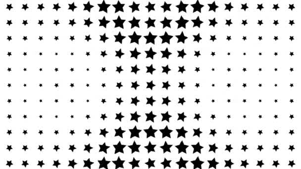 Csillag alakú hullám Mozgó animációs mozgás grafika
