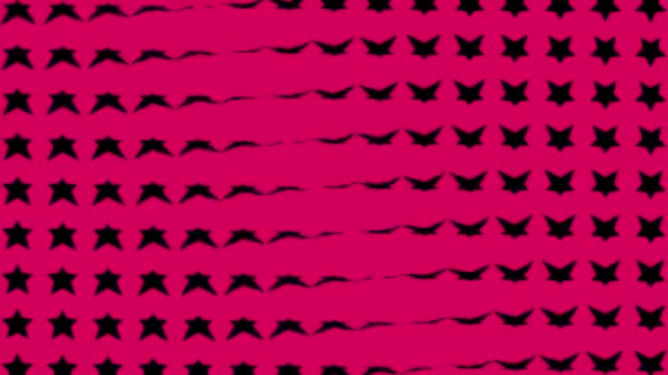 Star Shape Wave Moving Animation Motion Graphics — Vídeo de Stock