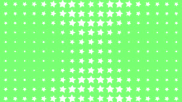 Star Shape Wave Animación Movimiento Gráficos Movimiento — Vídeo de stock