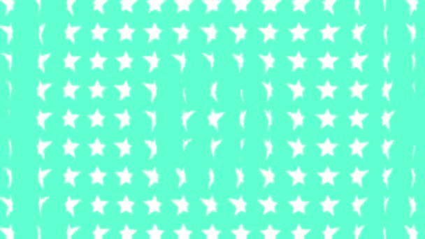 Star Shape Wave Animación Movimiento Gráficos Movimiento — Vídeo de stock