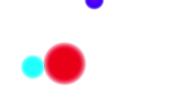 Graphismes Animés Colorés Mouvement Particule Balle — Video