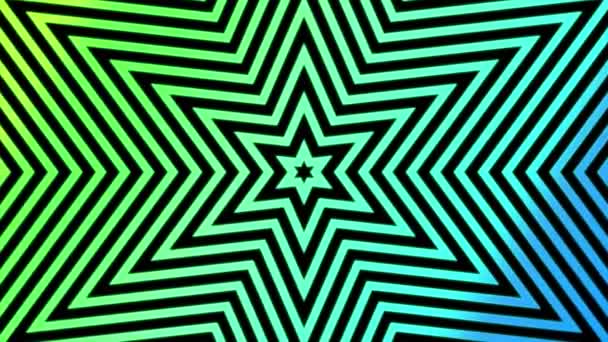 Polygon Spreading Retro Color Gradation Motion Graphics — 图库视频影像