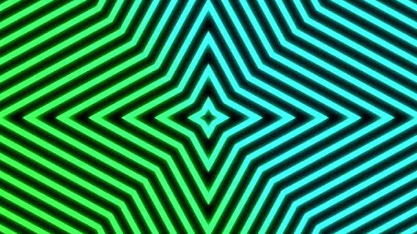 Polygon Spreading Retro Color Gradation Motion Graphics — Vídeo de Stock