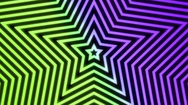 Polygon Spreading Retro Color Gradation Motion Graphics — Vídeo de Stock