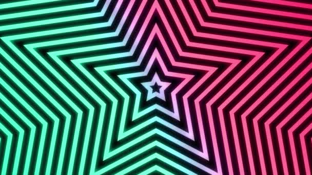 Polygon Spreading Retro Color Gradation Motion Graphics — Stock Video ...