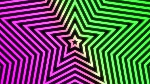 Polygon Spreading Retro Color Gradation Motion Graphics — Vídeo de Stock