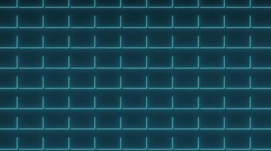 Grid neon animasyon hareketi grafikleri