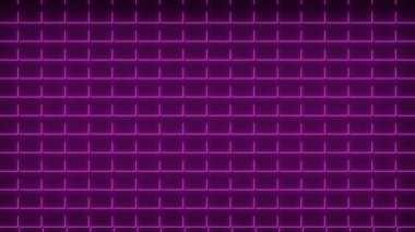 Grid neon animasyon hareketi grafikleri