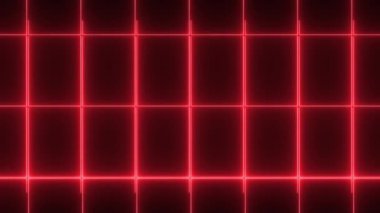 Grid neon animasyon hareketi grafikleri
