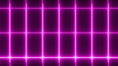 Grid neon animasyon hareketi grafikleri