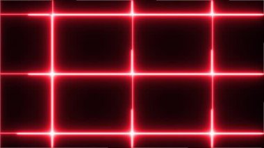 Grid neon animasyon hareketi grafikleri