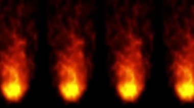 Alev yanan animasyon hareketi grafikleri