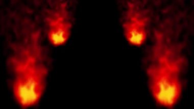 Alev yanan animasyon hareketi grafikleri