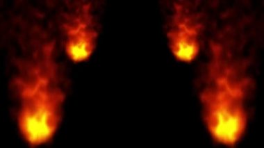 Alev yanan animasyon hareketi grafikleri