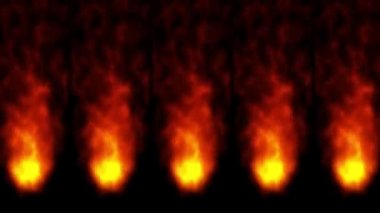 Alev yanan animasyon hareketi grafikleri